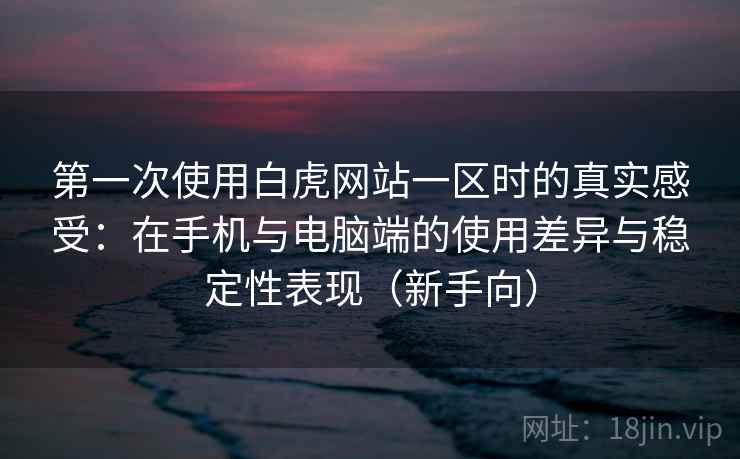 第一次使用白虎网站一区时的真实感受：在手机与电脑端的使用差异与稳定性表现（新手向）