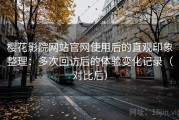 樱花影院网站官网使用后的直观印象整理：多次回访后的体验变化记录（对比后）