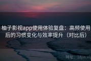 柚子影视app使用体验复盘：高频使用后的习惯变化与效率提升（对比后）