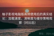 柚子影视电脑版高频使用后的真实结论：加载速度、清晰度与缓存策略观察（对比后）