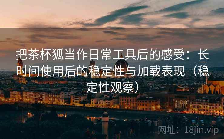 把茶杯狐当作日常工具后的感受:长时间使用后的稳定性与加载表现(稳定性观察) 把茶杯狐当作日常工具后的感受:长时间使用后的稳定性与加载表现(稳定性观察)