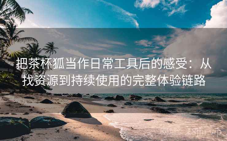 把茶杯狐当作日常工具后的感受:从找资源到持续使用的完整体验链路 把茶杯狐当作日常工具后的感受:从找资源到持续使用的完整体验链路