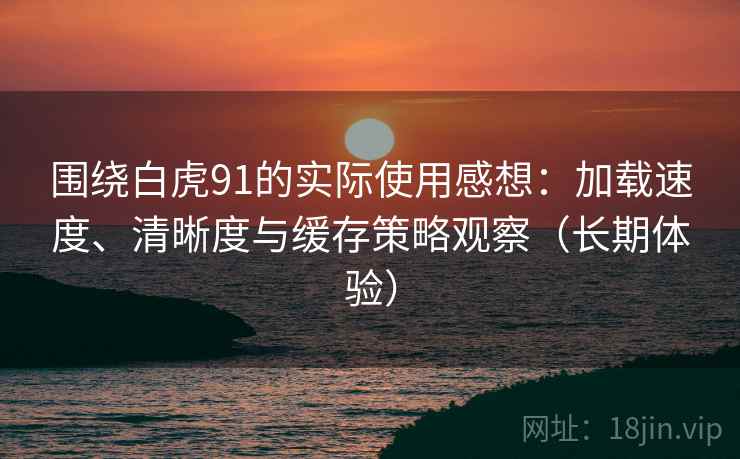 围绕白虎91的实际使用感想:加载速度、清晰度与缓存策略观察(长期体验) 围绕白虎91的实际使用感想:加载速度、清晰度与缓存策略观察(长期体验)