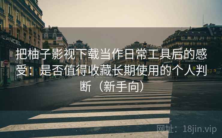 把柚子影视下载当作日常工具后的感受：是否值得收藏长期使用的个人判断（新手向）